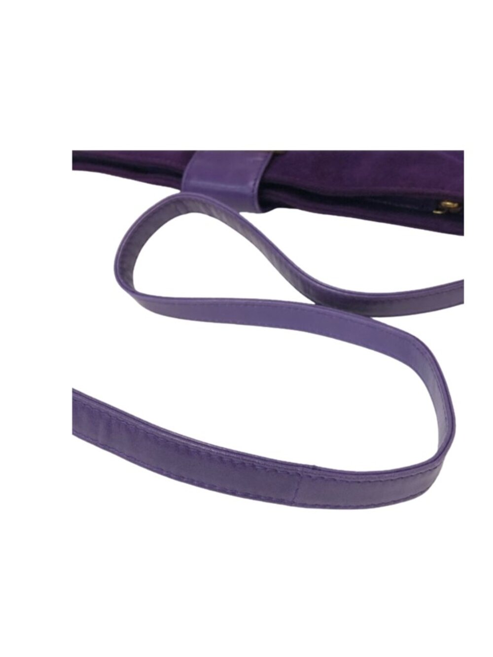 Fendi Purple Suede Mama Baguette Shoulder Bag - Picture 5 of 8